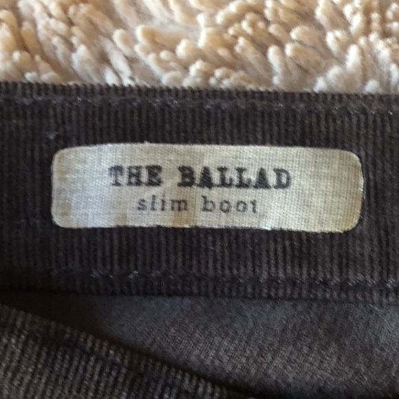 Charcoal Gray AG Ballad corduroy pants - Picture 6 of 9